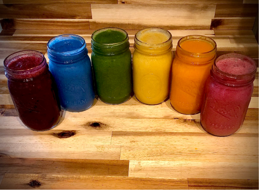 Picture of colorful pride smoothies